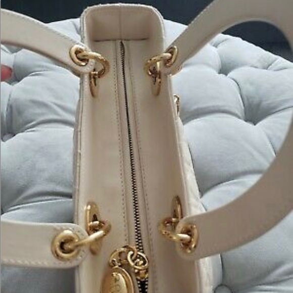 Authentic Christian Dior Lady Dior Yvory cream bag - Picture 6 of 8